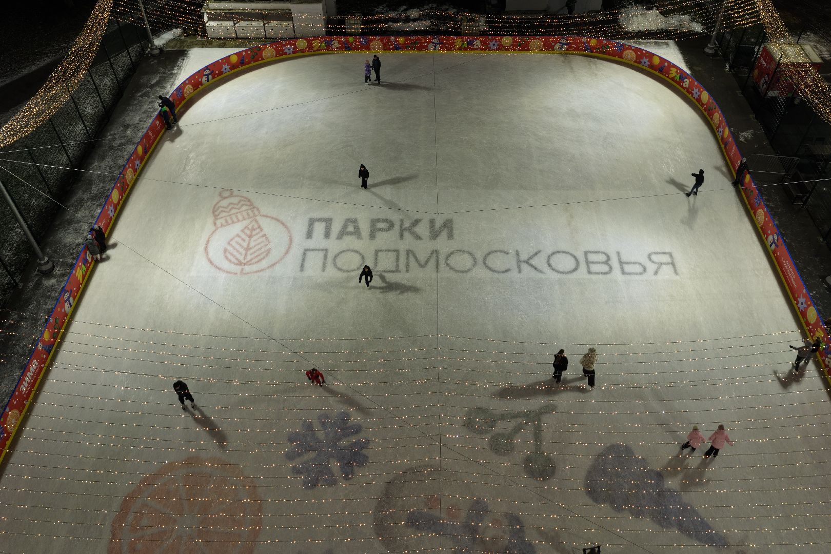 видео с коптера, новый год в ногинске, елка в ногинске, каток в ногинске,