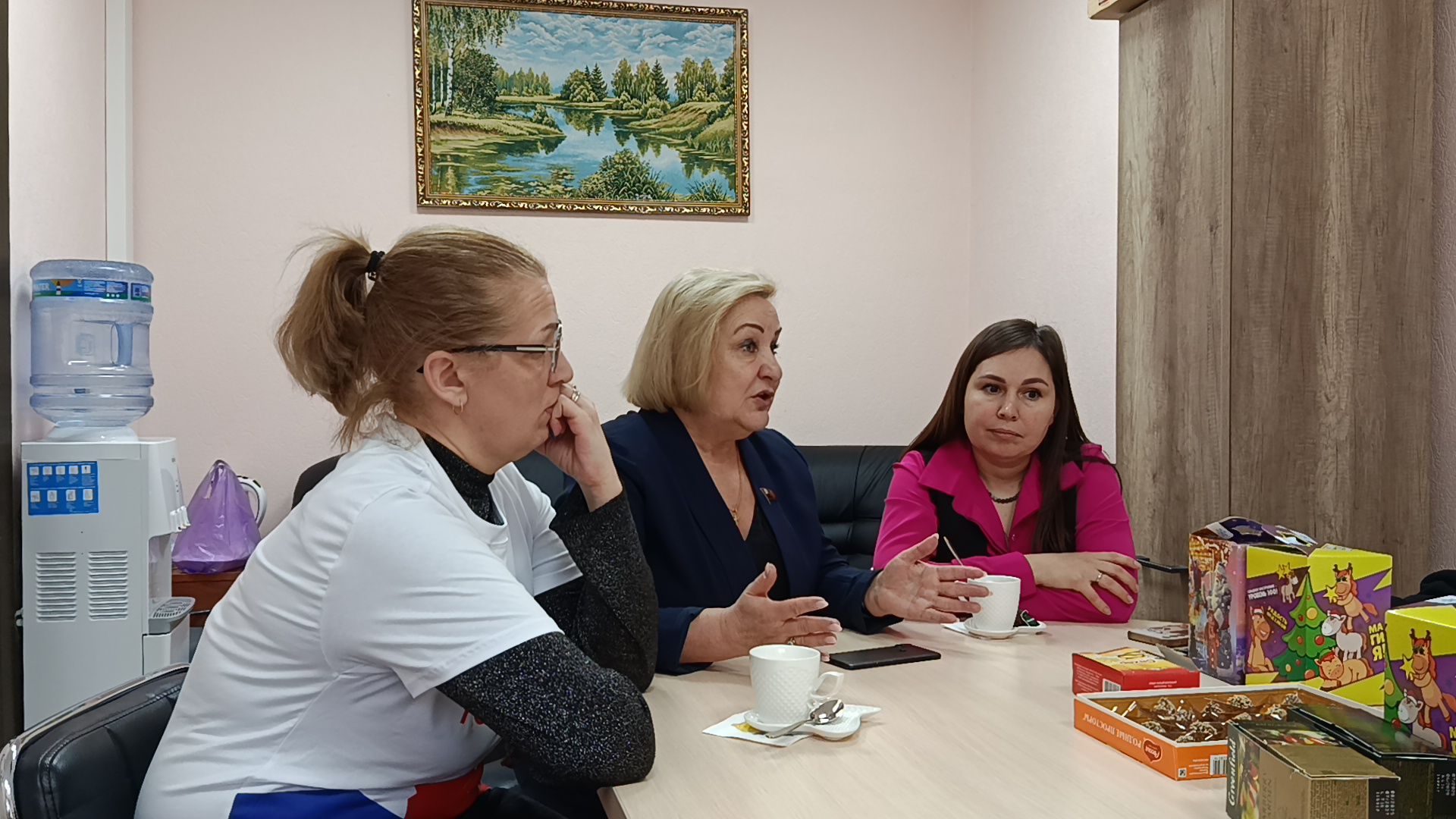 городской округ восход, встреча, новогодние подарки, чаепитие,