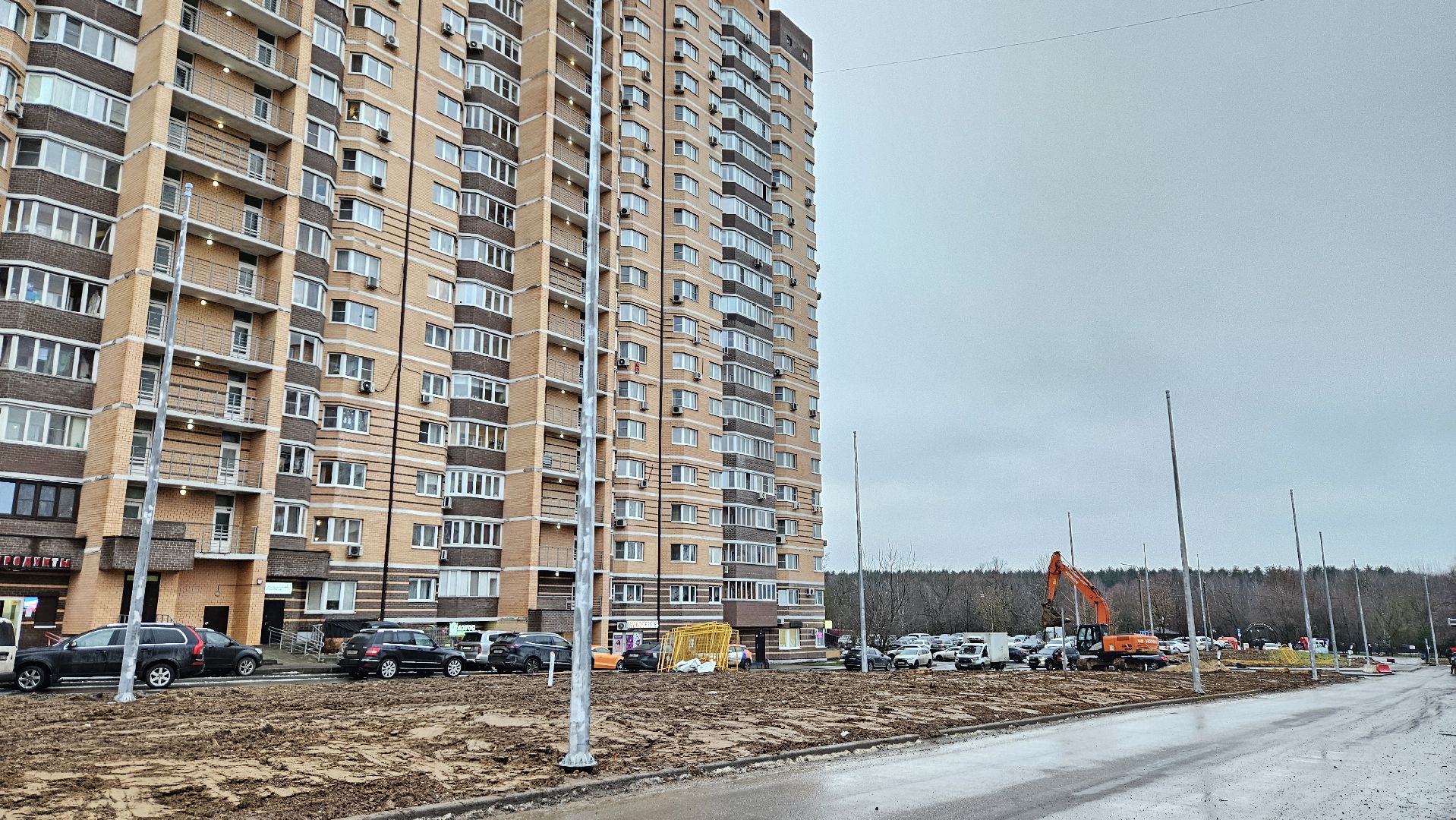 долгопрудный, улица молодежная, фонари, освещение, новое освещение, уличные фонари,