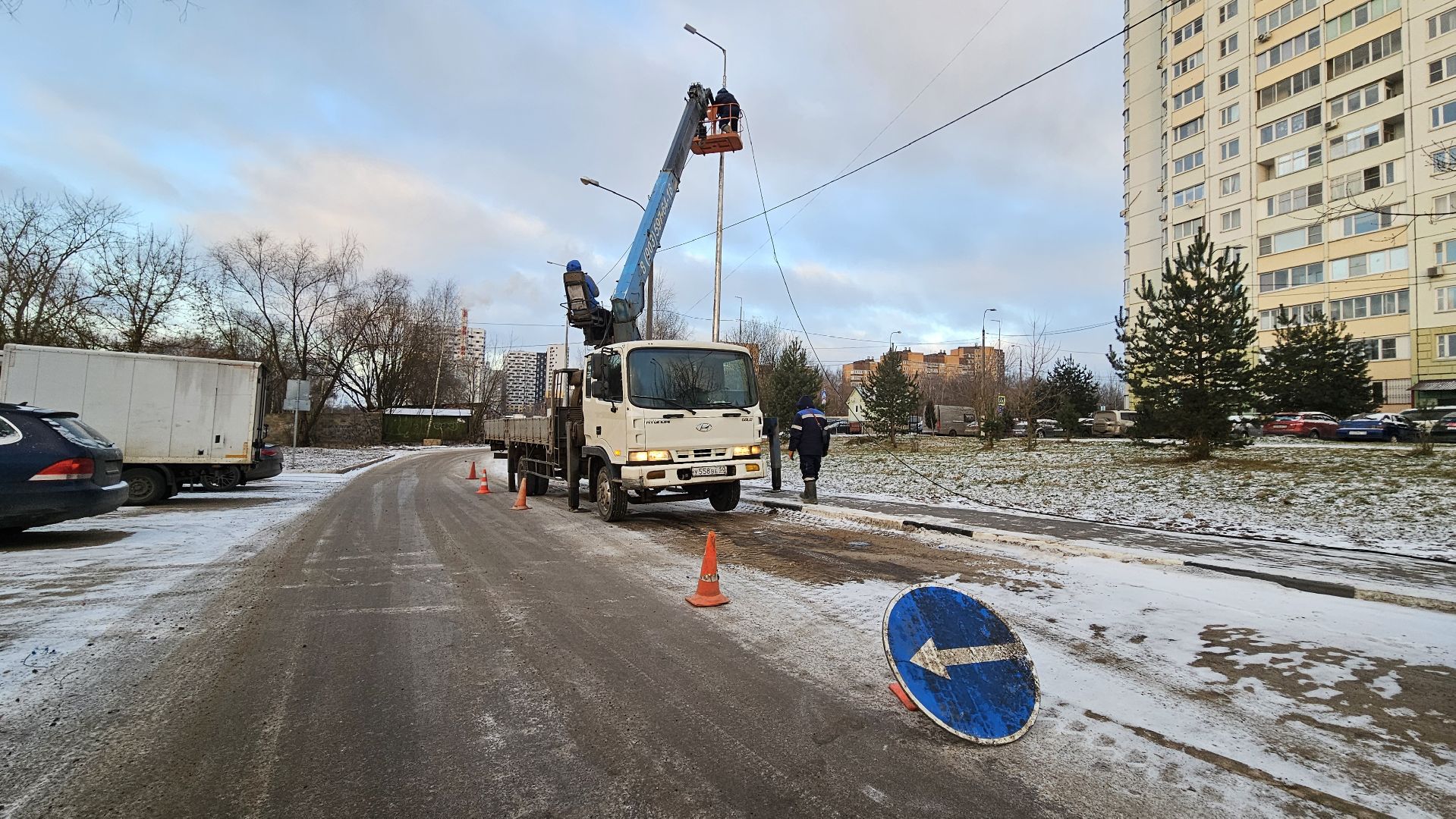 долгопрудный, улица молодежная, фонари, освещение, новое освещение, уличные фонари,