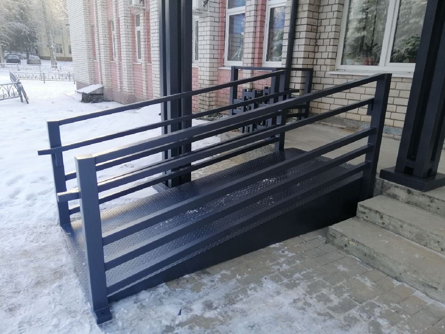 городской округ восход, благоустройство, ремонт входной группы, крыльцо,