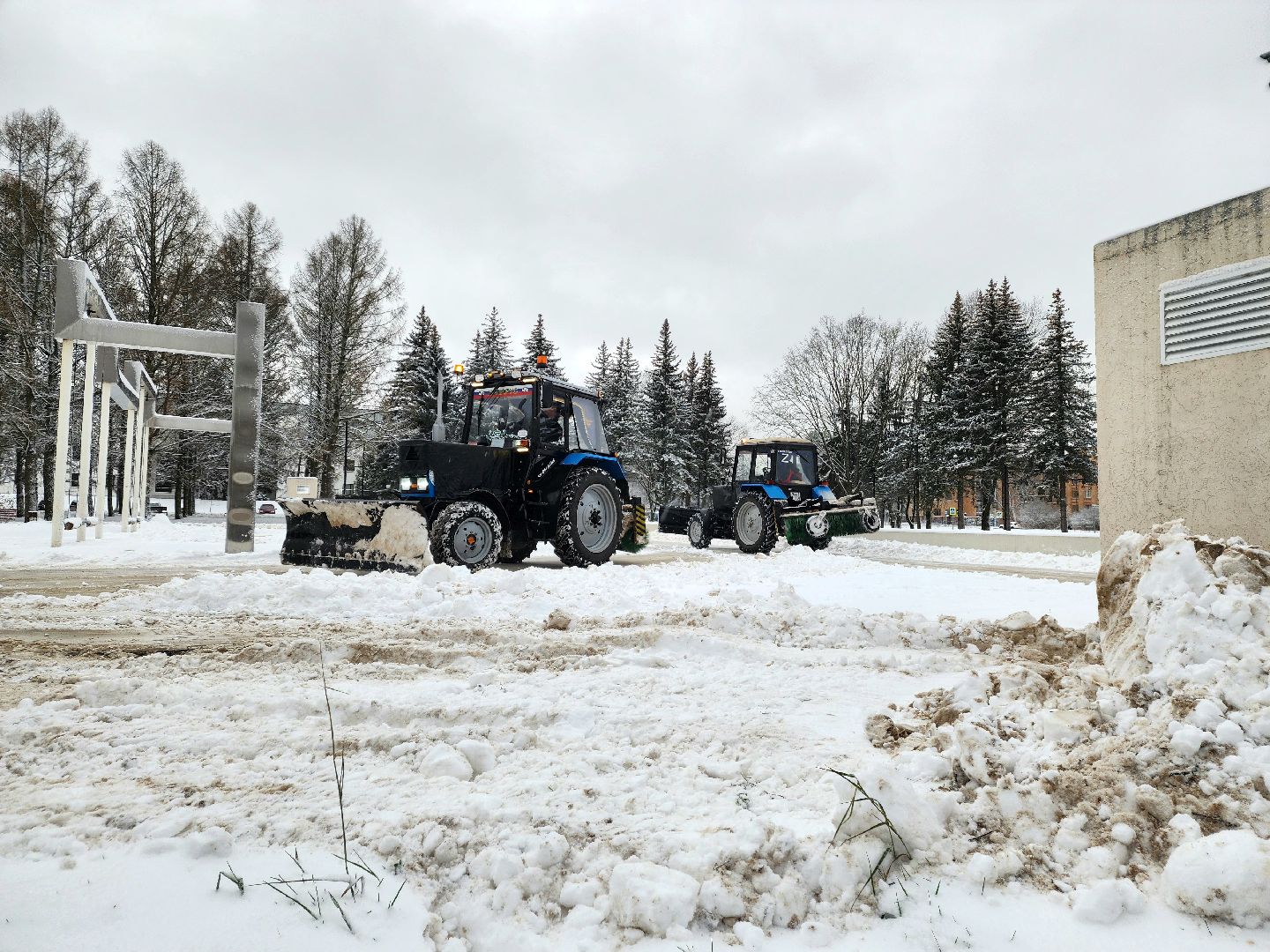 пущино, серпухов, уборка снега,