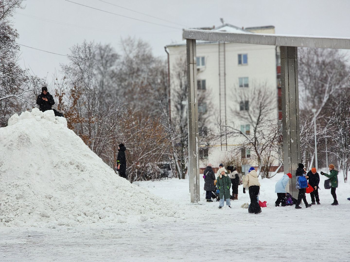 королёв, горзеленхозстрой, уборка снега королев,