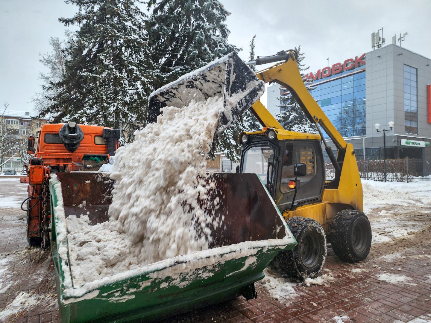 Подольск, Климовск, Уборка снега, подольский комбинат благоустройства,
