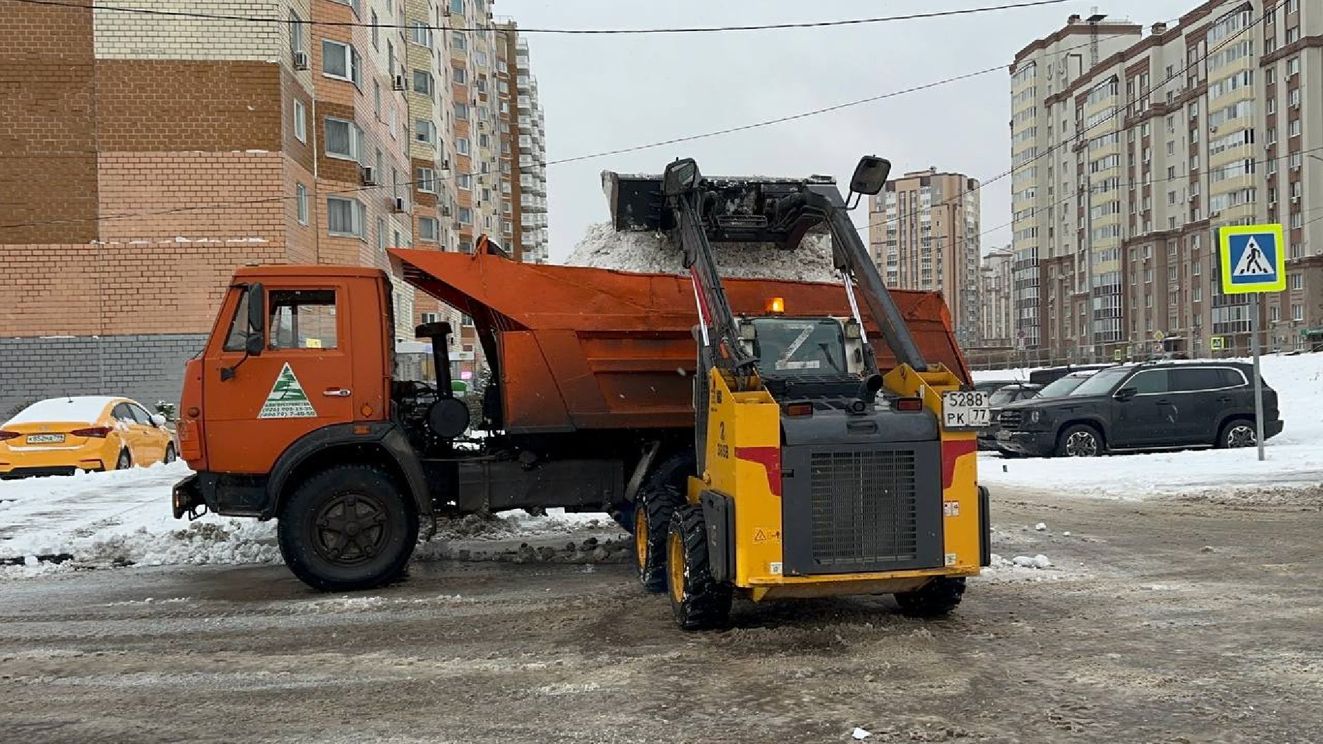 уборка снега, домодедово, благоуствойство,