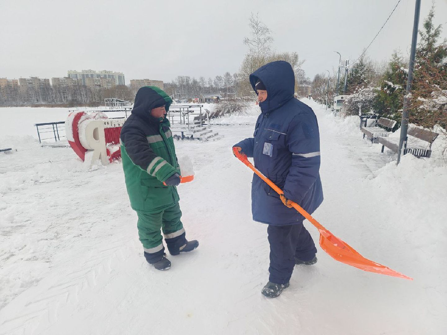 солнечногорск, зима, благоусиройство, снегопад,