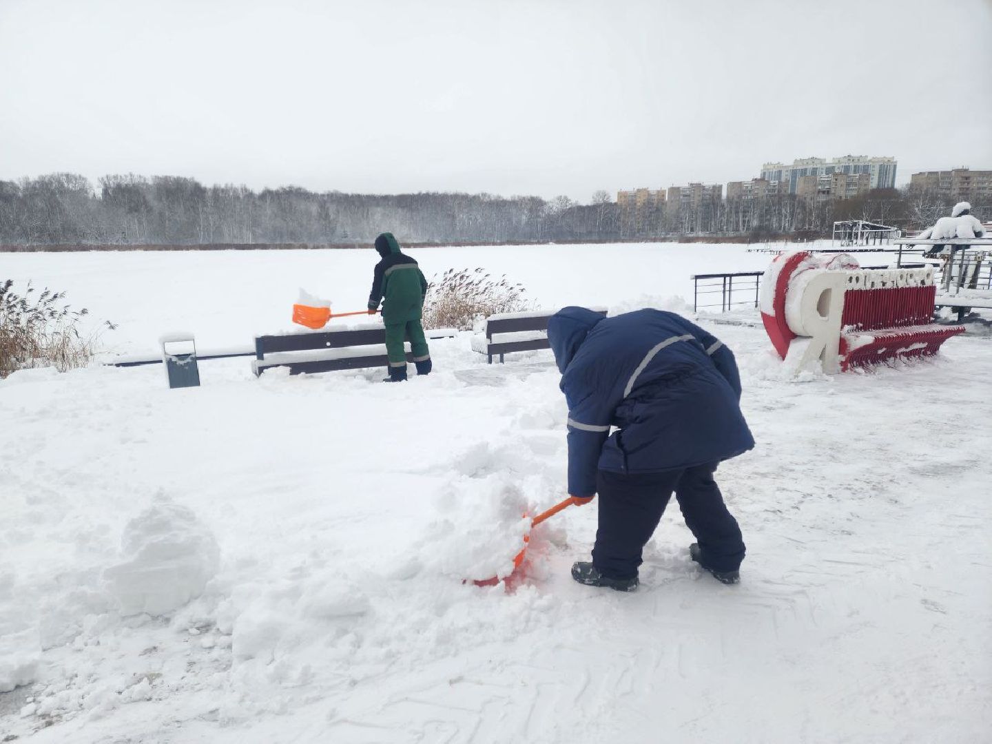 солнечногорск, зима, благоусиройство, снегопад,