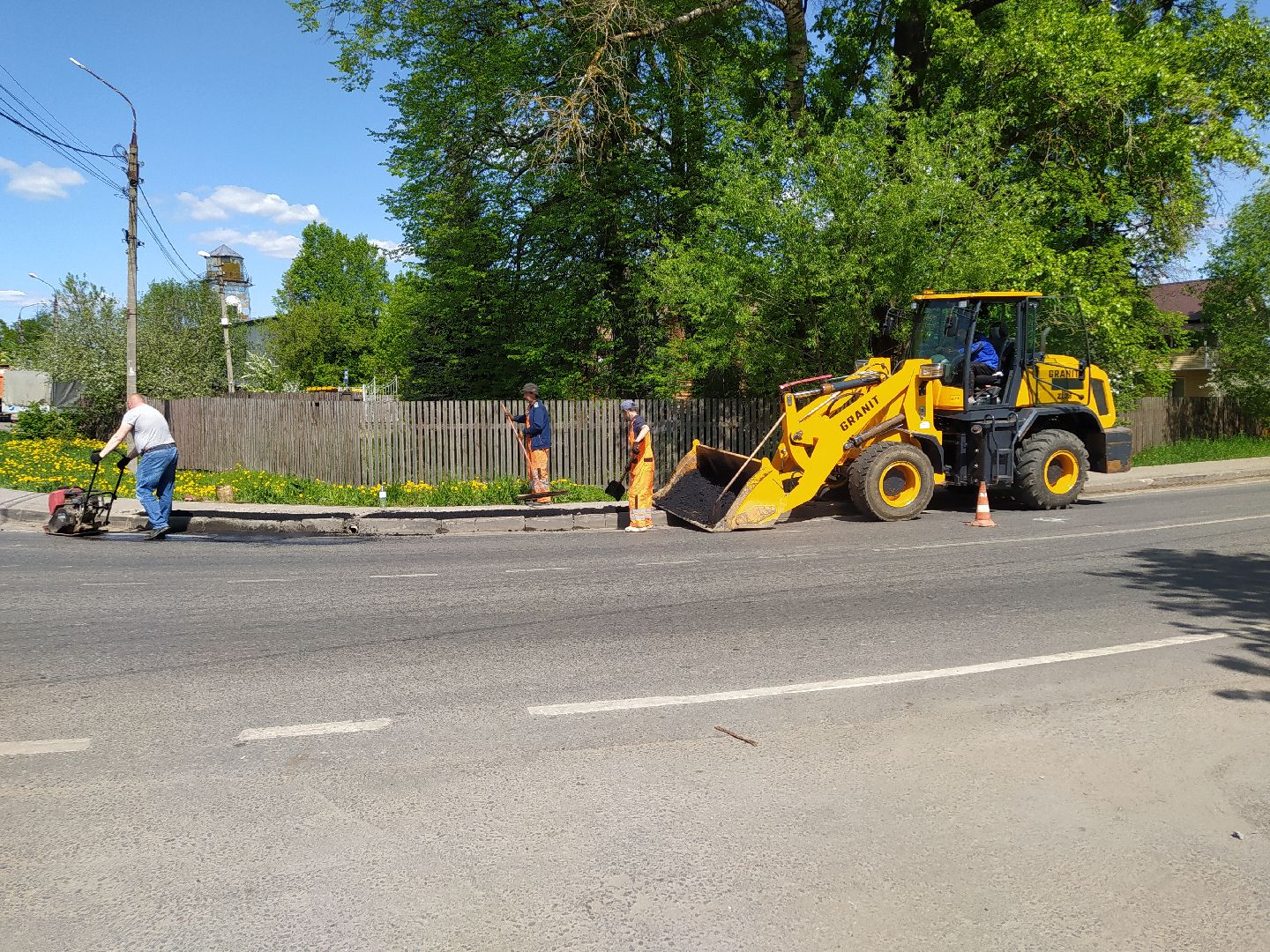 Ямочный ремонт, дороги, асфальт