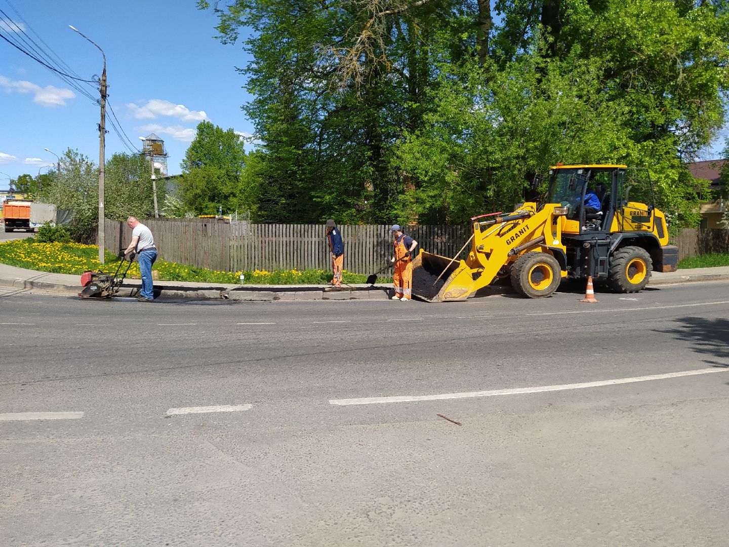 Ямочный ремонт, дороги, асфальт