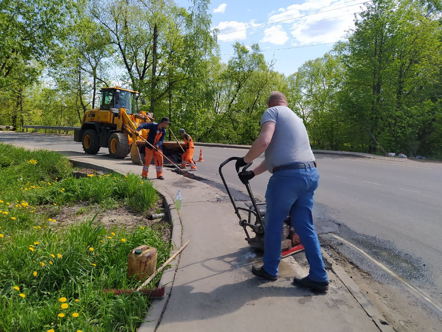 Ямочный ремонт, дороги, асфальт