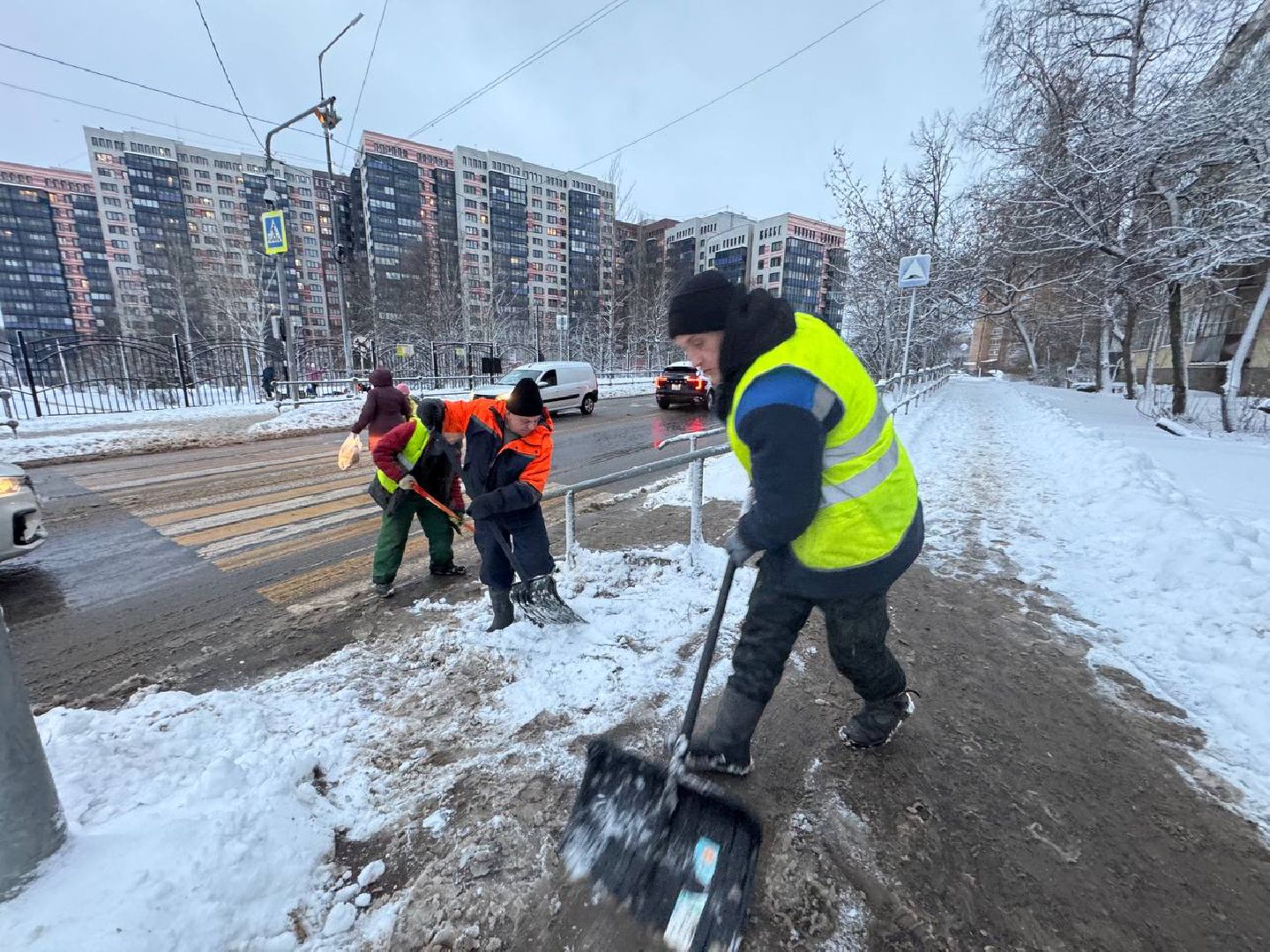 Сергиев Посад, снегопад, МЧС,