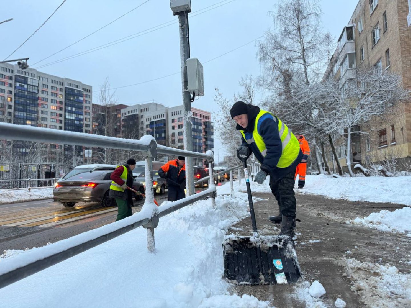 Сергиев Посад, снегопад, МЧС,