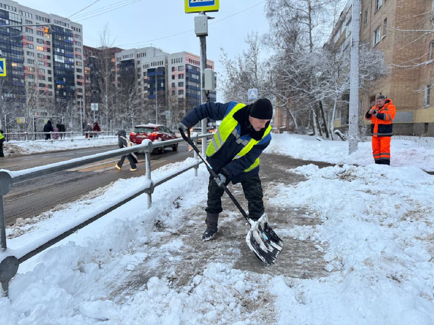 Сергиев Посад, снегопад, МЧС,