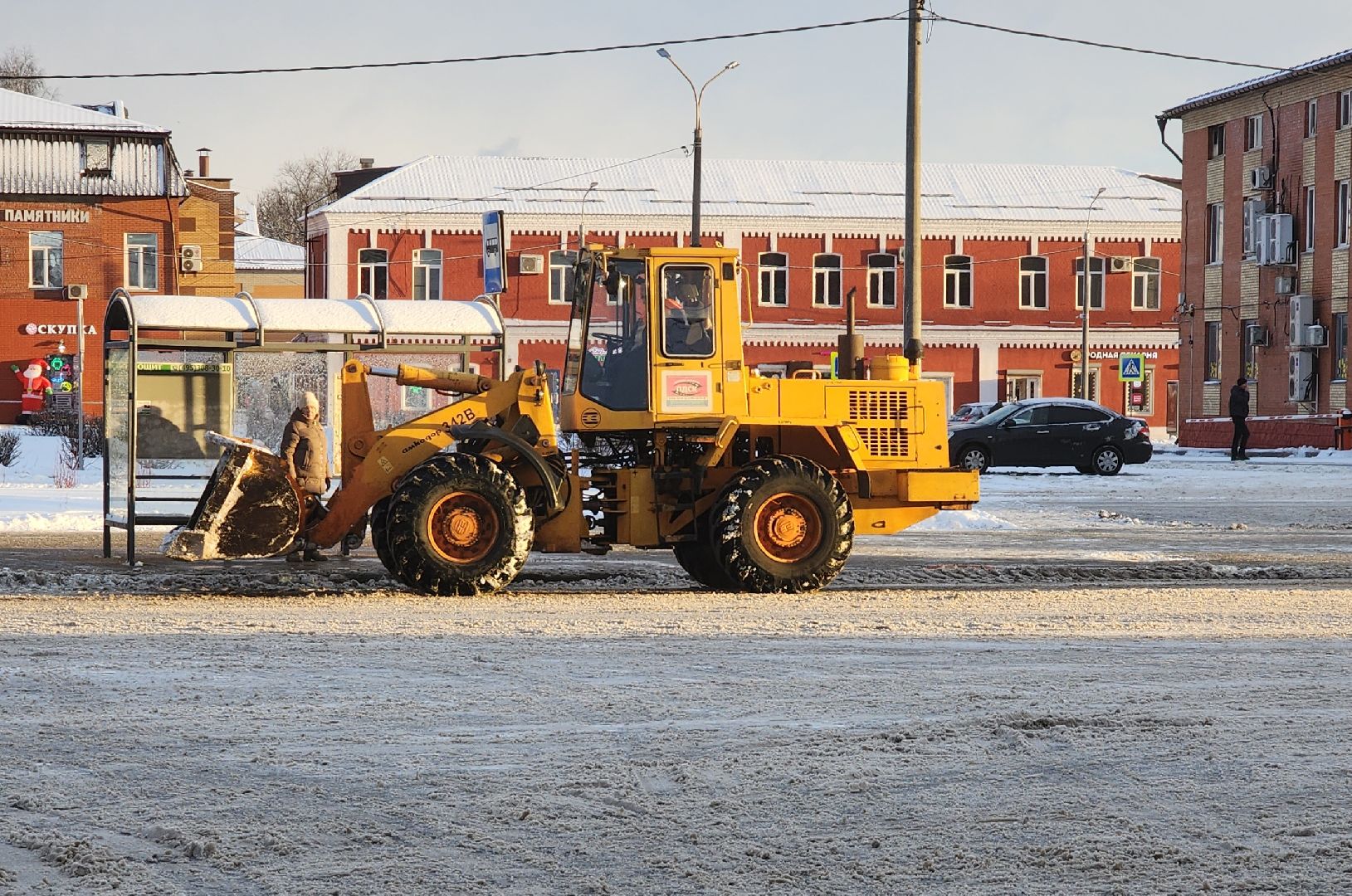 уборка снега, орехово-зуевский округ,
