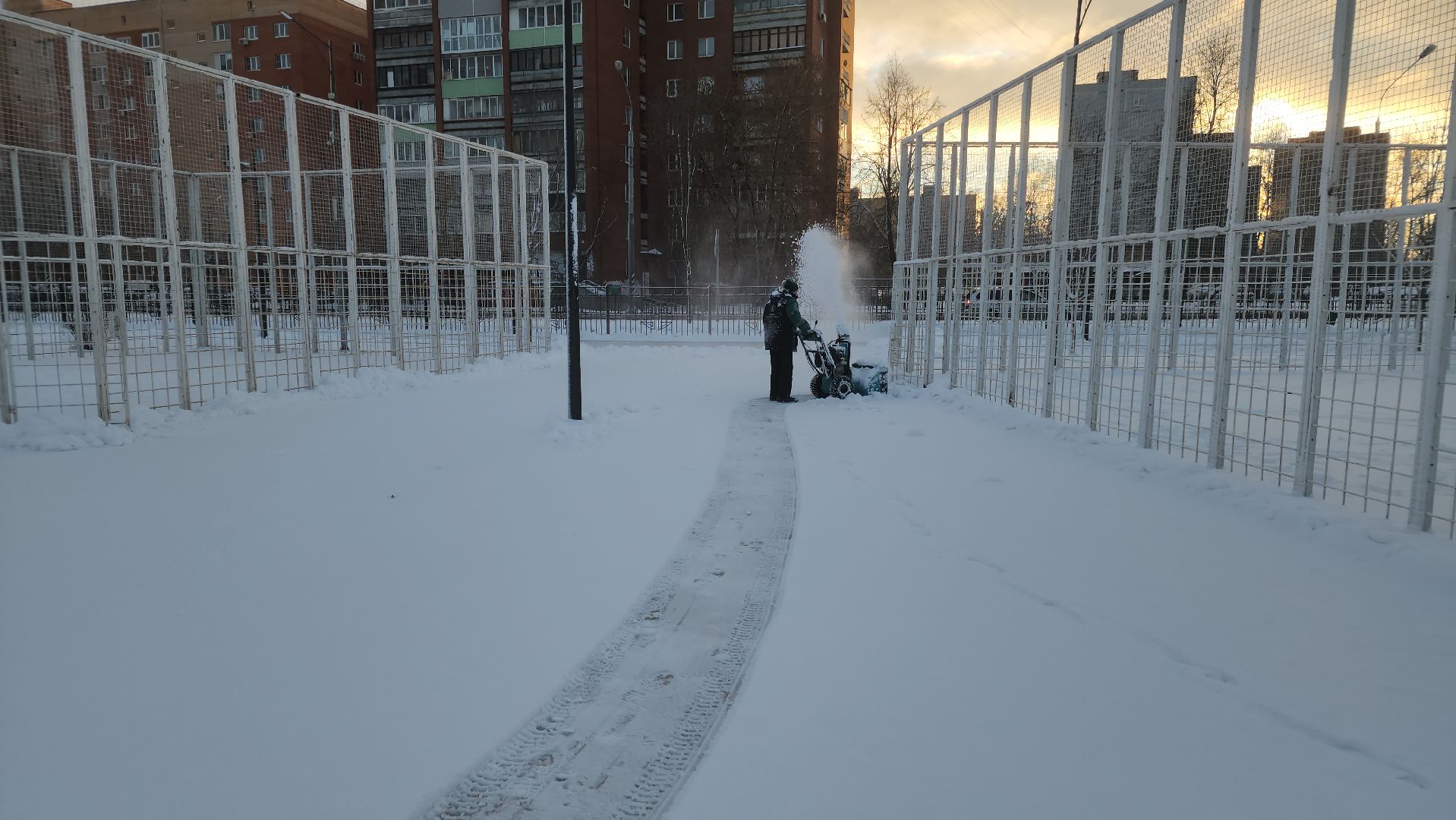 уборка снега, орехово-зуевский округ,