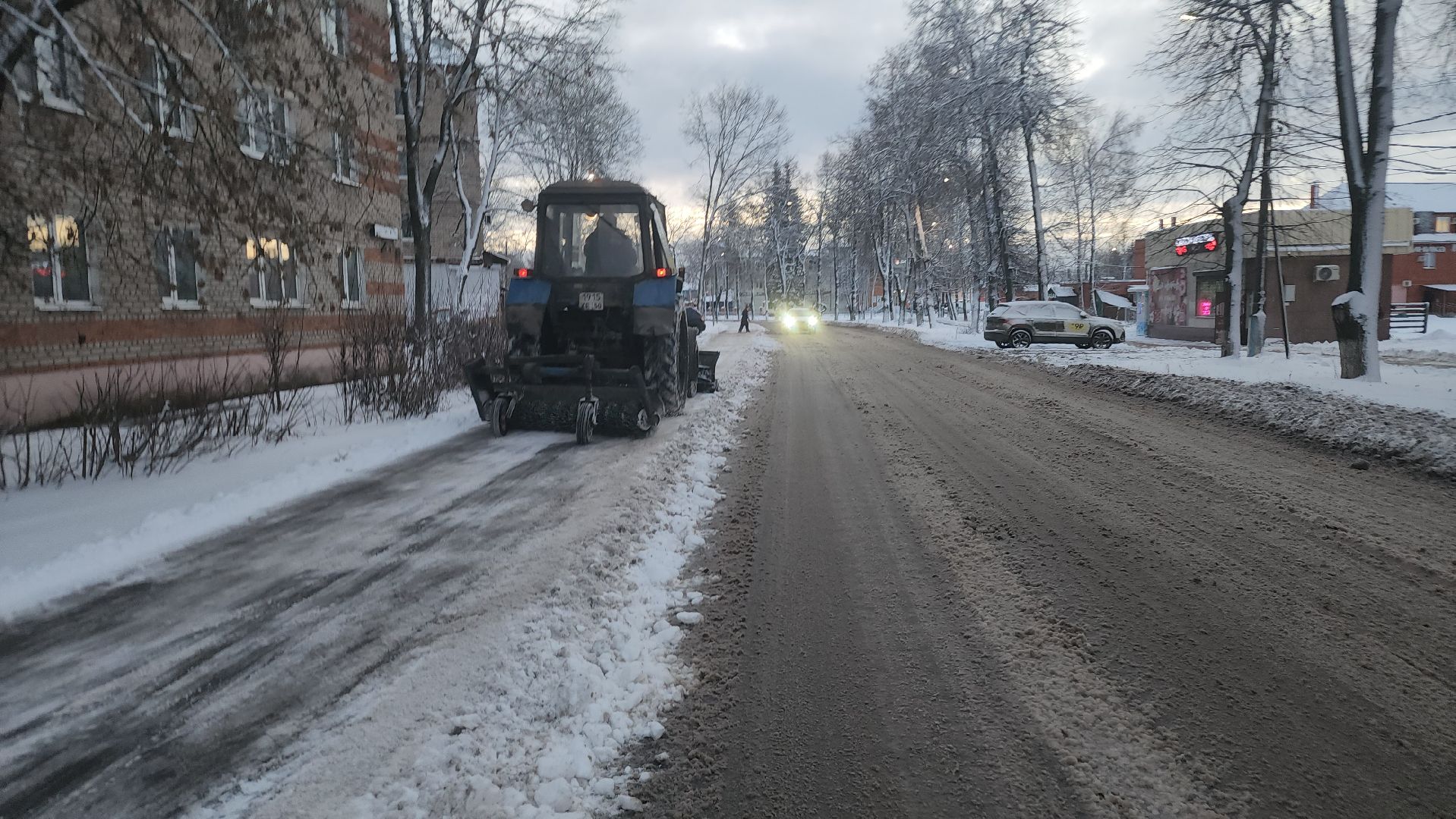 уборка снега, орехово-зуевский округ,