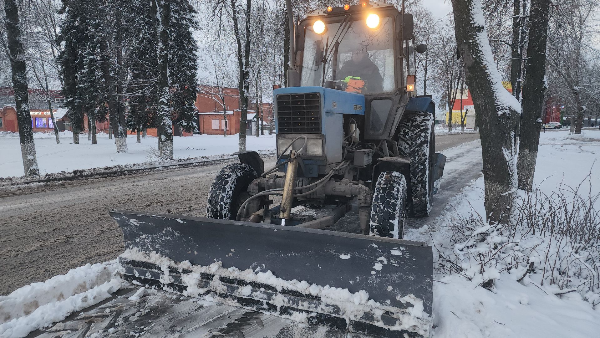 уборка снега, орехово-зуевский округ,
