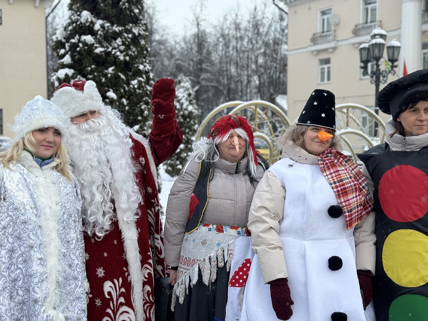 новогодний патруль, сотрудники гибдд, ленинский городской округ, дед мороз, правила безопасности дорожного движения,