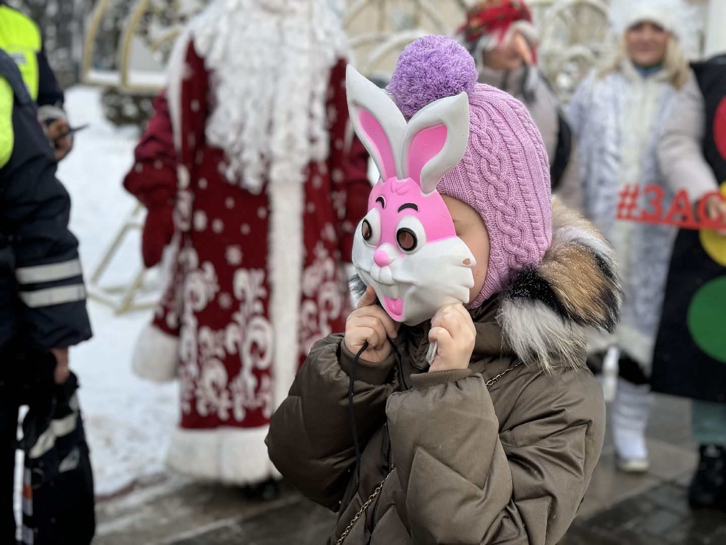 новогодний патруль, сотрудники гибдд, ленинский городской округ, дед мороз, правила безопасности дорожного движения,
