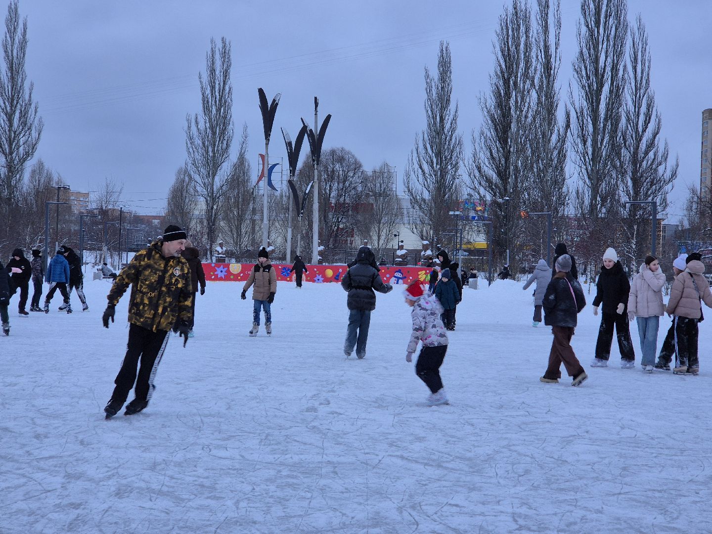 каток, парки подмосковья, орехово-зуево,