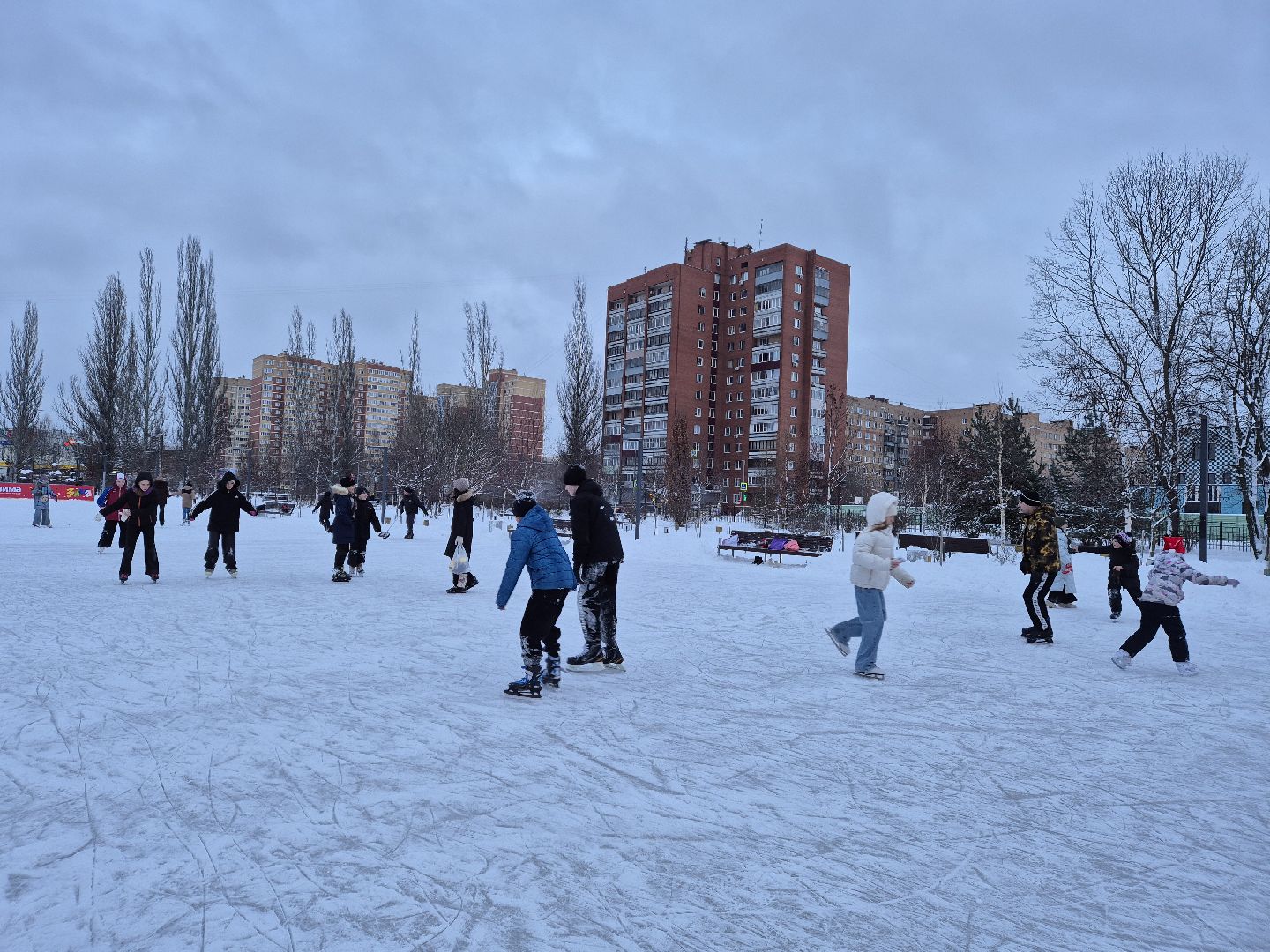 каток, парки подмосковья, орехово-зуево,