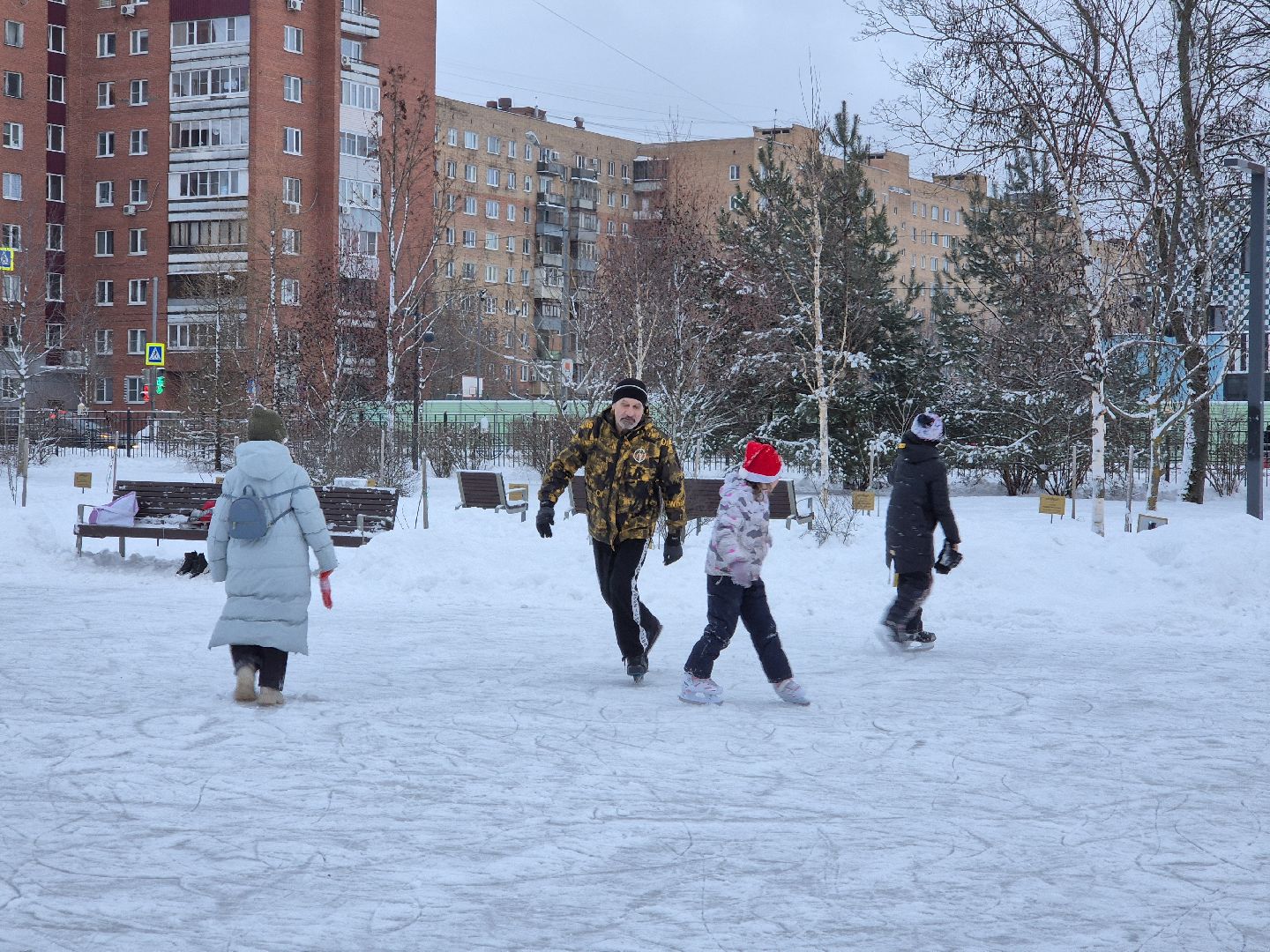 каток, парки подмосковья, орехово-зуево,