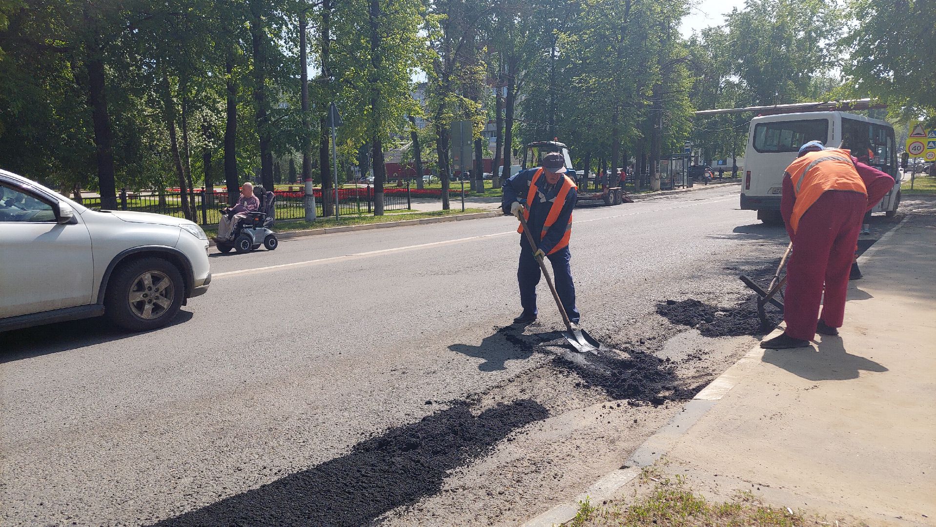 ремонт дорог, благоустройство, ямочный ремонт,