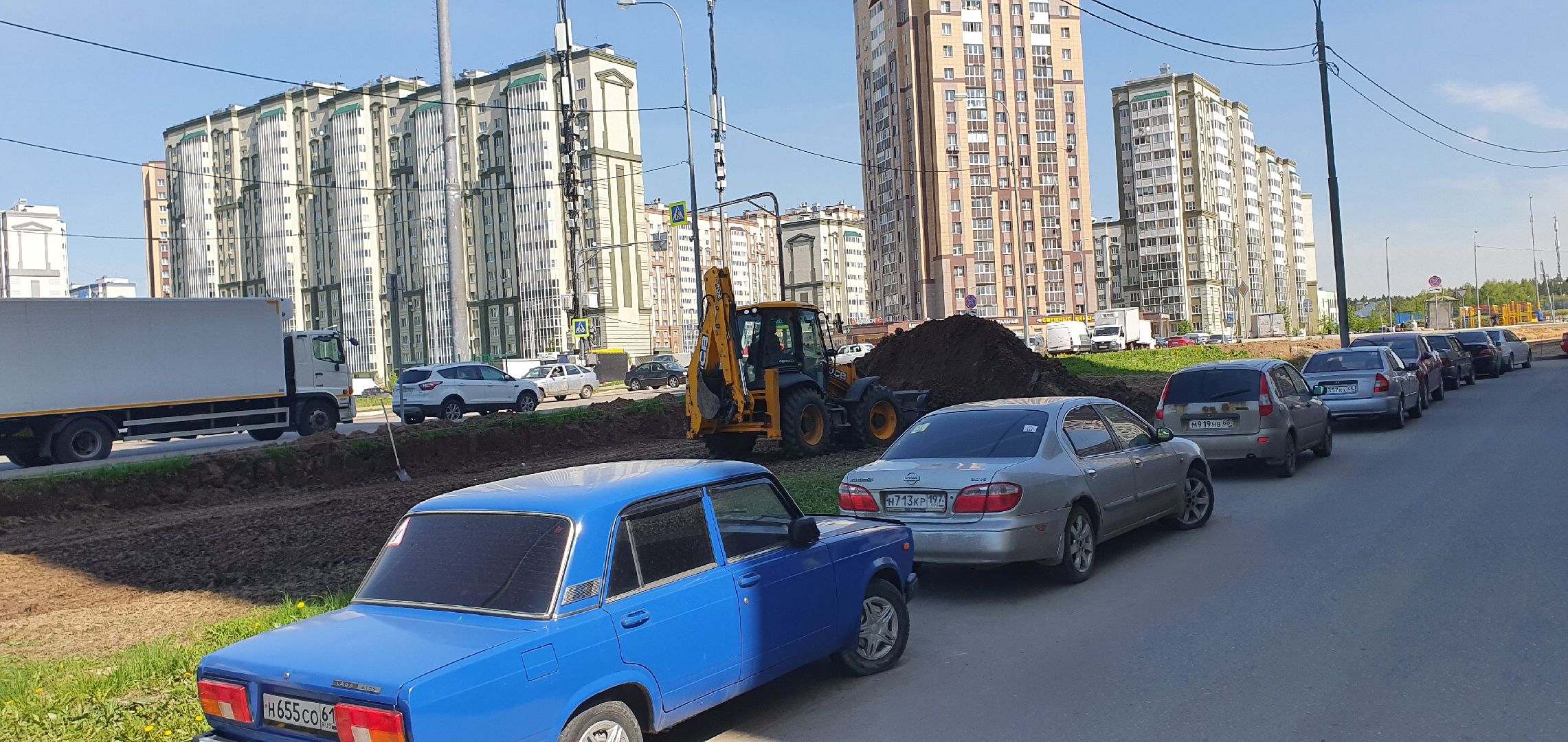 микрорайон Южный, парковки, Домодедово