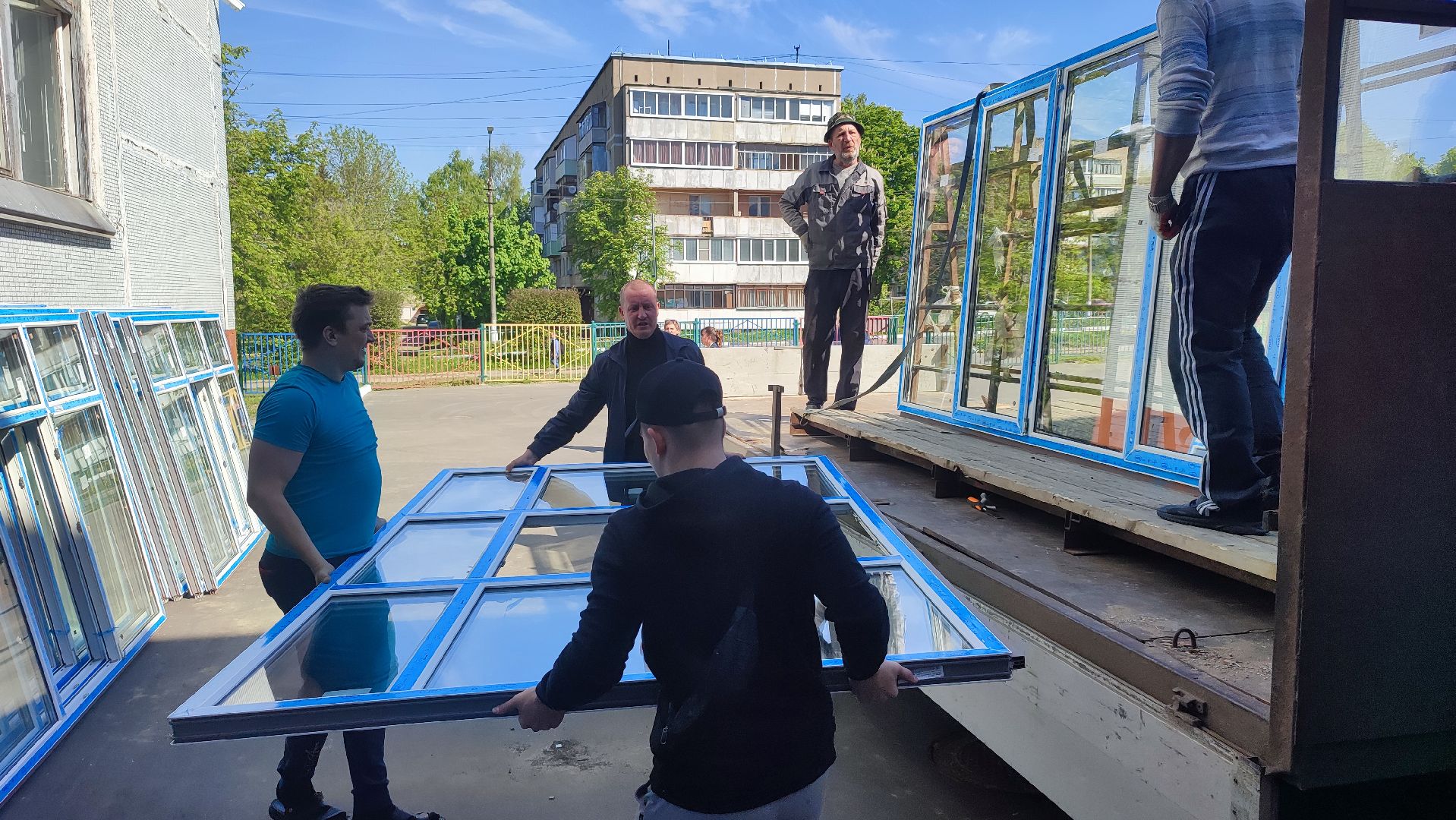 Кашира, школа, окна, ремонт