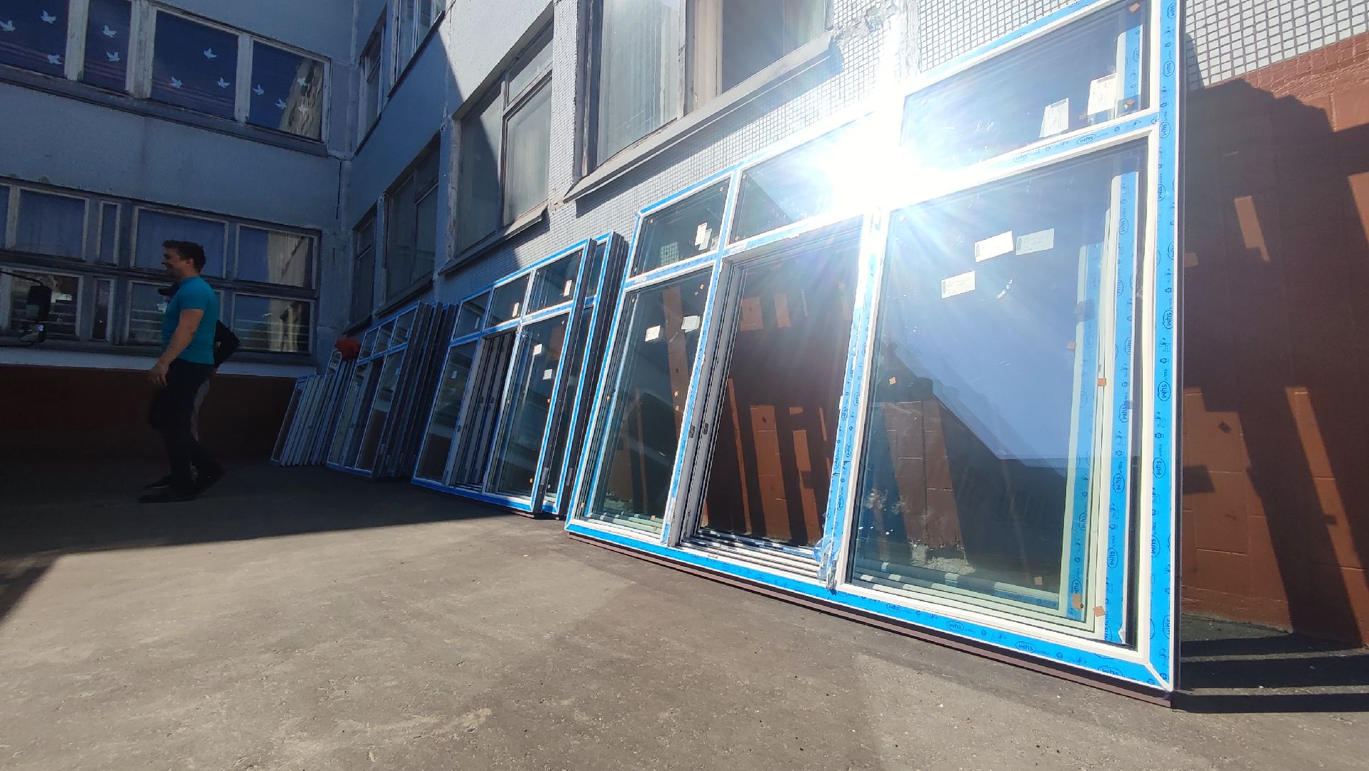 Кашира, школа, окна, ремонт