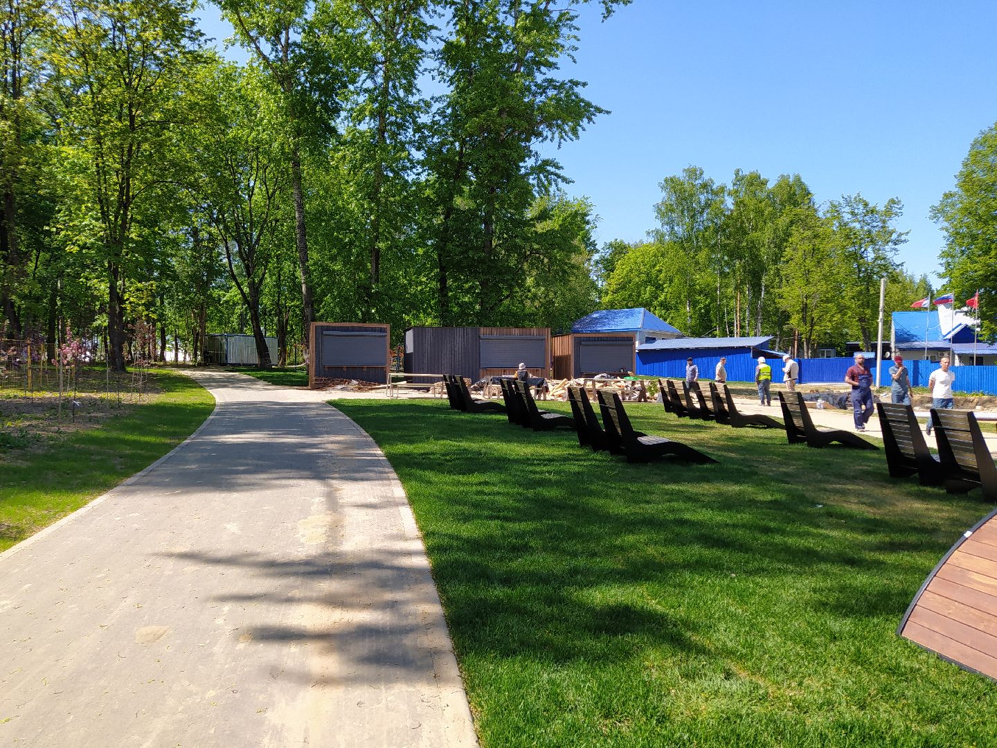 Благоустройство, пляж, река, шезлонг, гамак