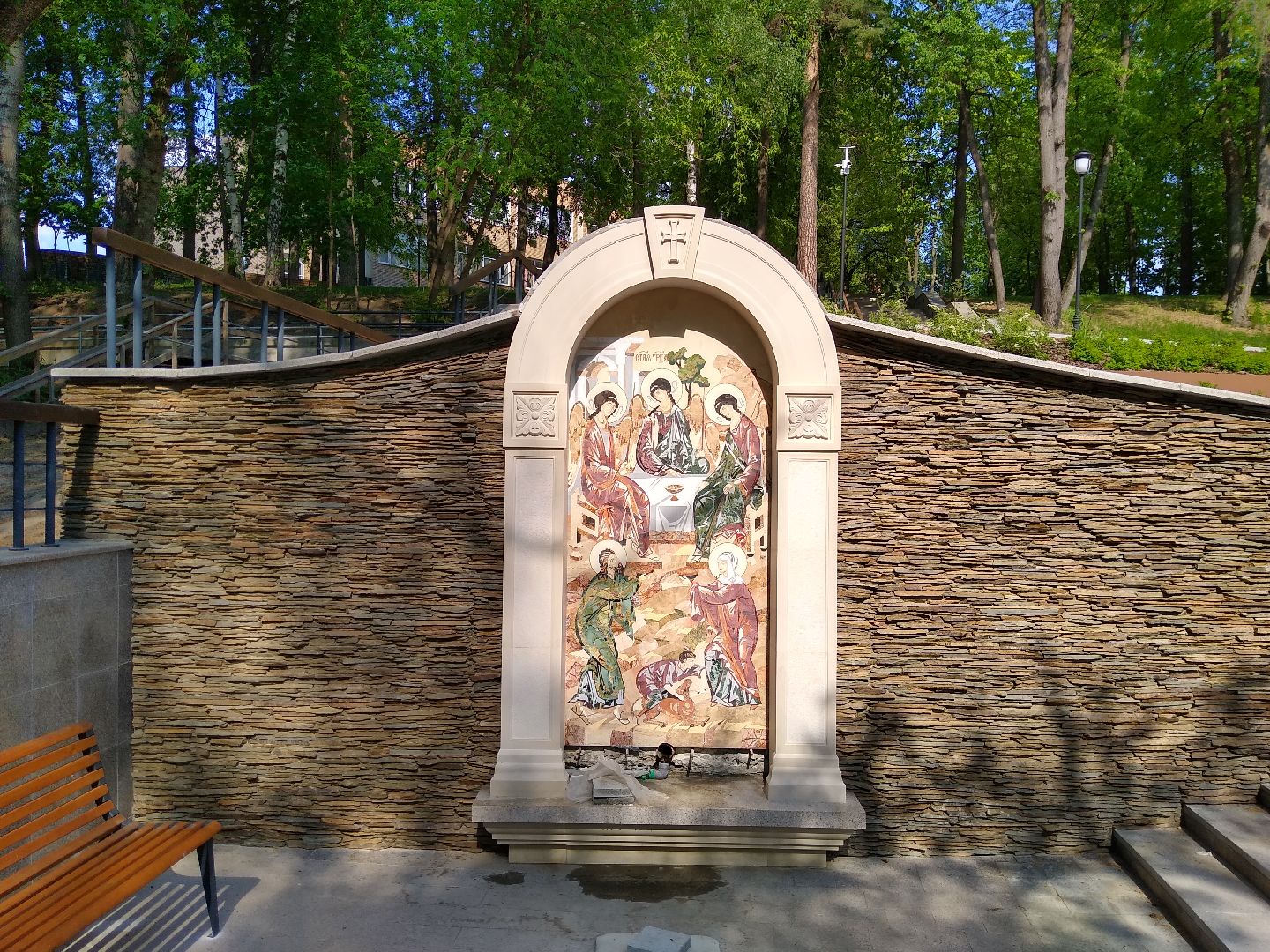 Раменское, благоустройство, парк, Икона Святой Троицы