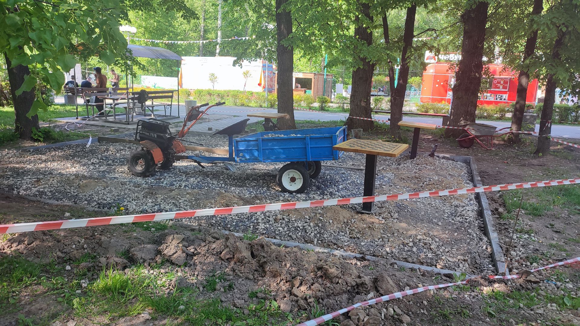 Кашира, парк, шахматы, шашки, благоустройство