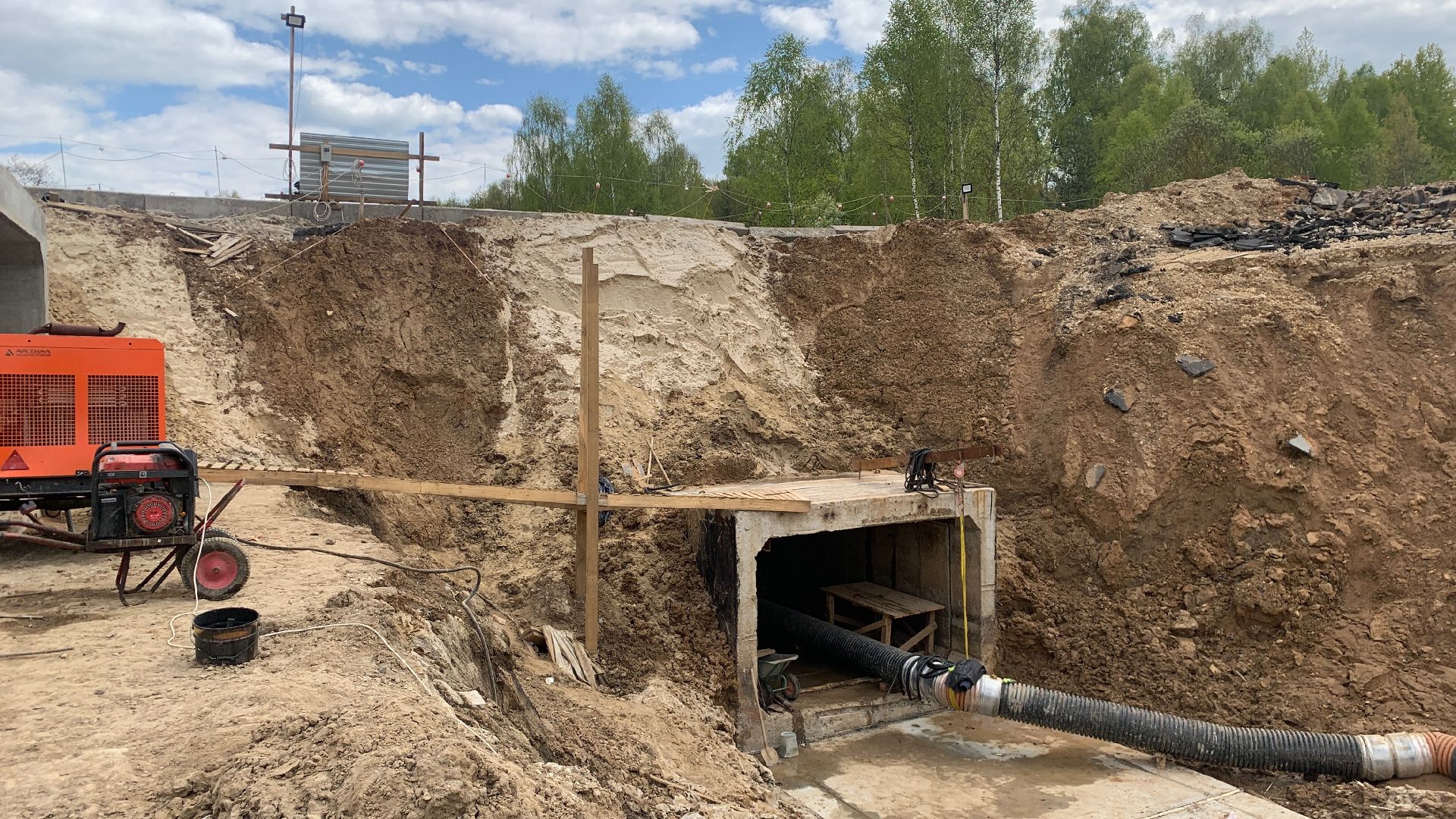 Ступино, Матюково, ремонт, ручей