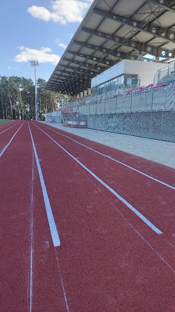 стадион, стадион спартак, спартак, серпухов, беговые дорожки, разметка, реконструкция, спортобъект,
