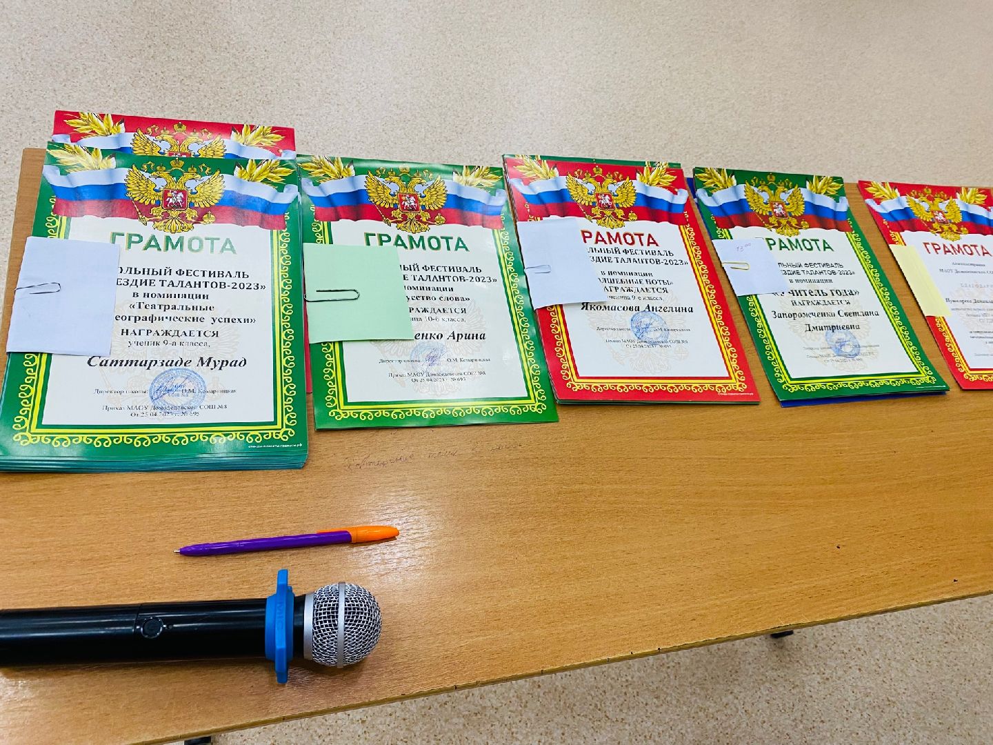 домодедово, созвездие талантов, грамота