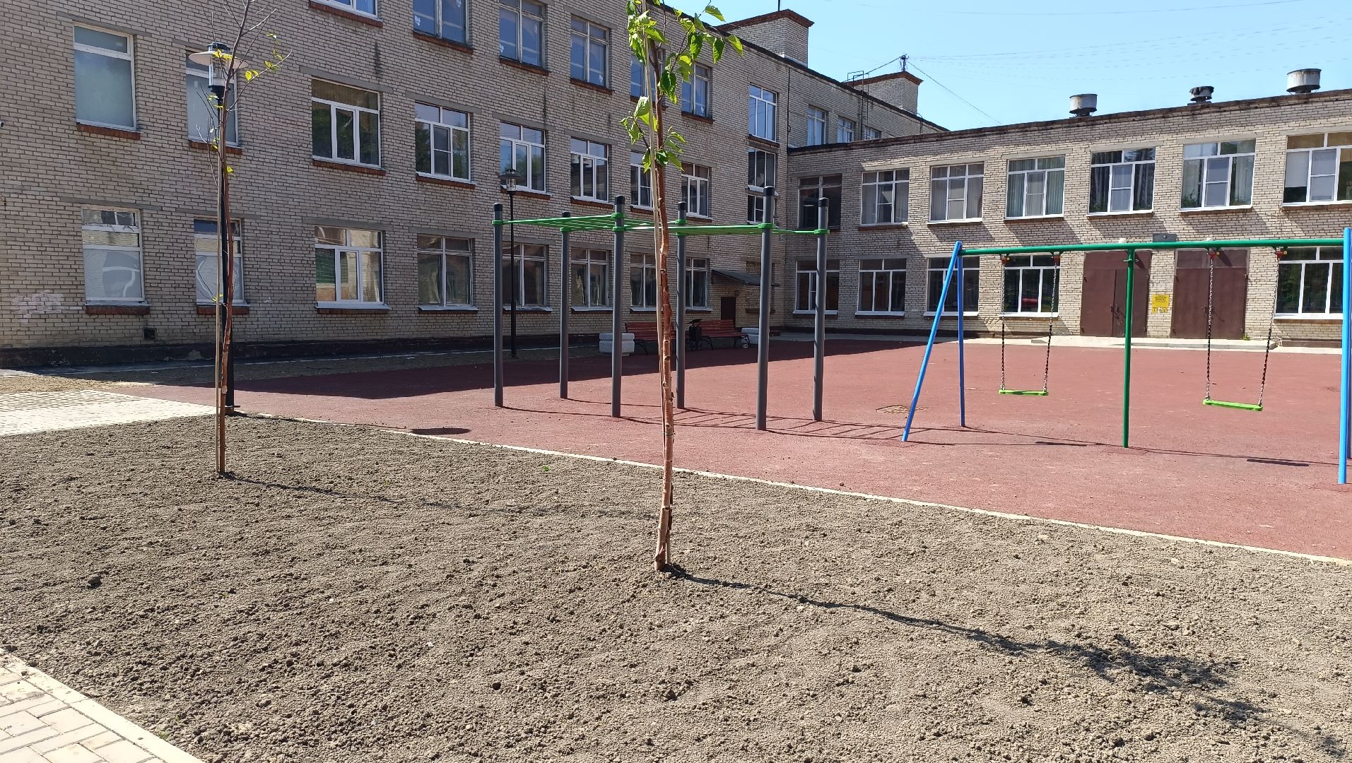 Лобня, благоустройство, школа