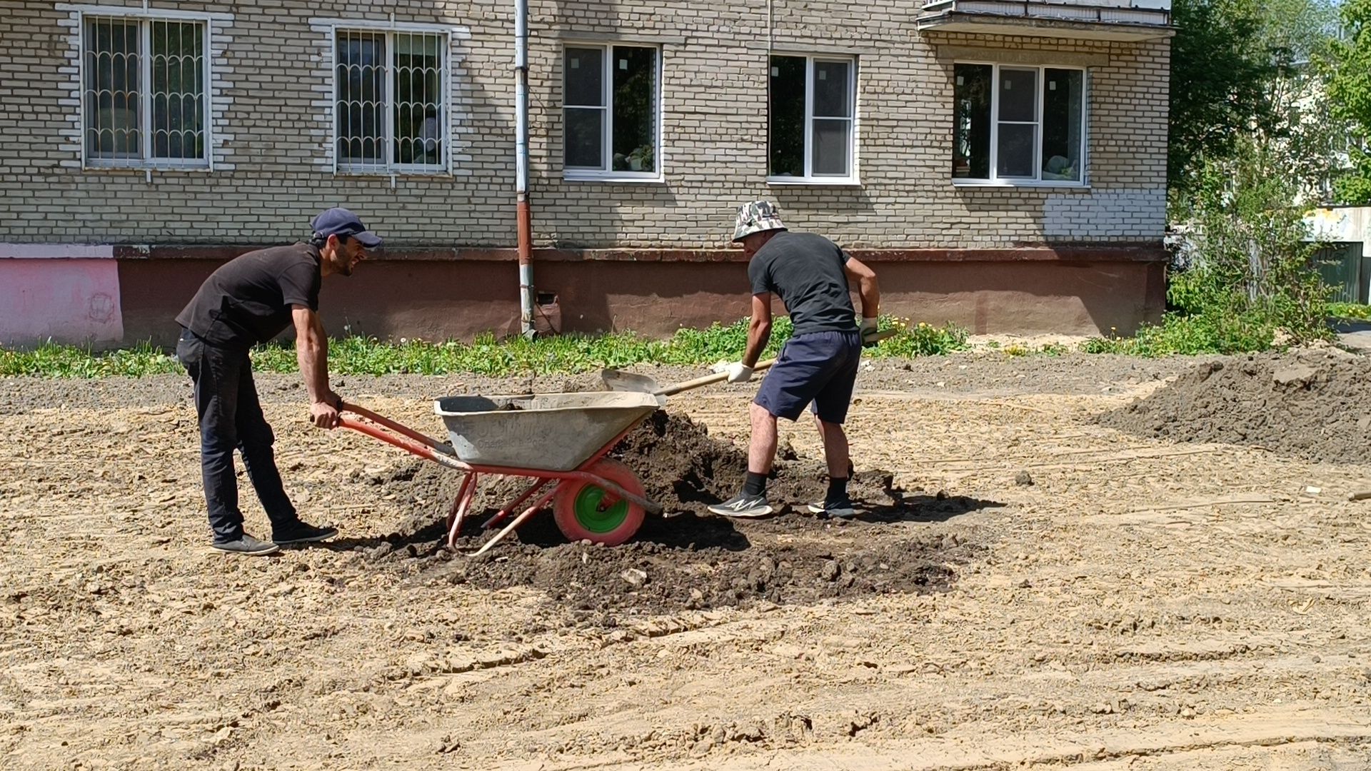 Лобня, благоустройство, школа