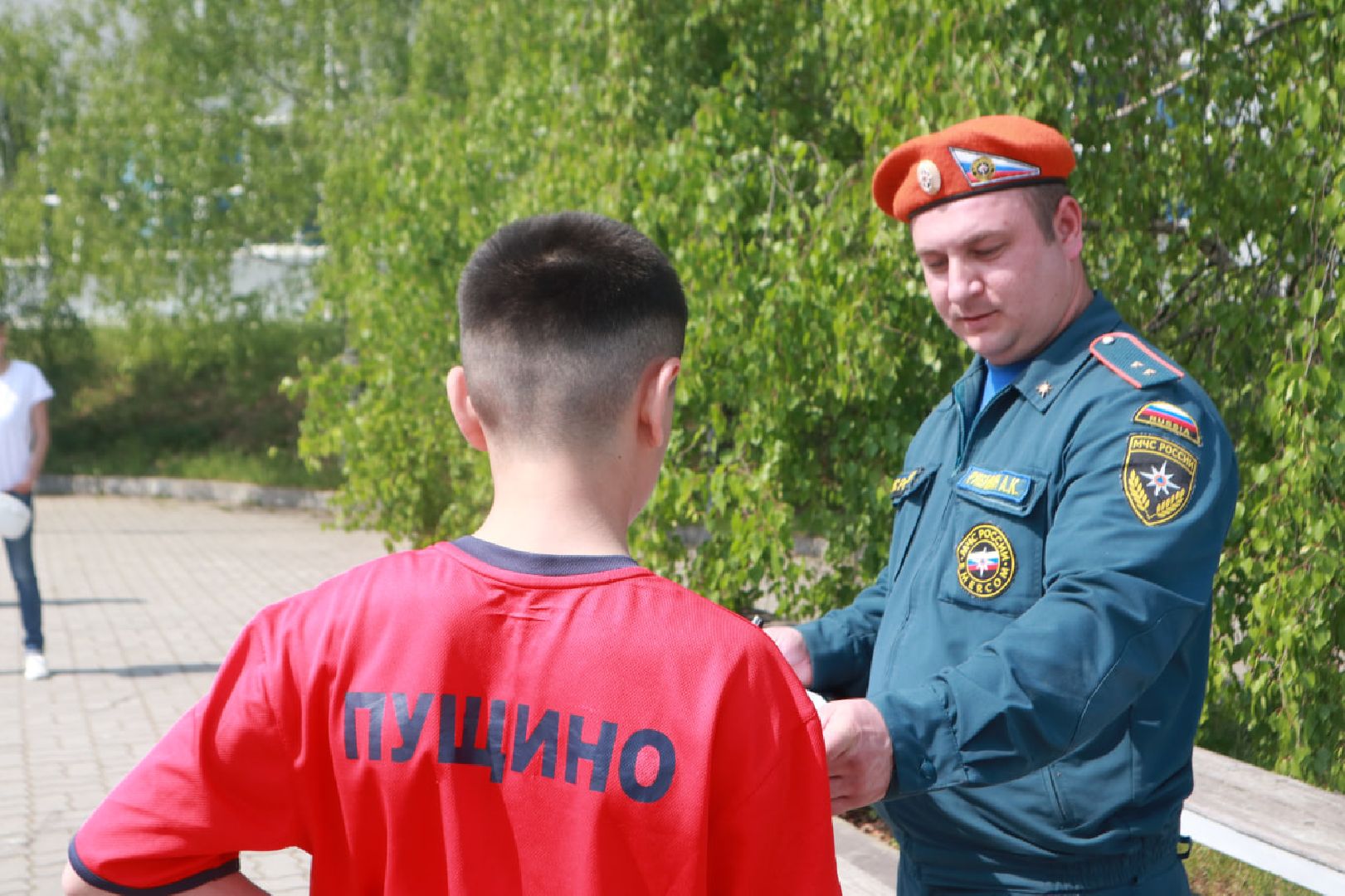 Пущино, зарница