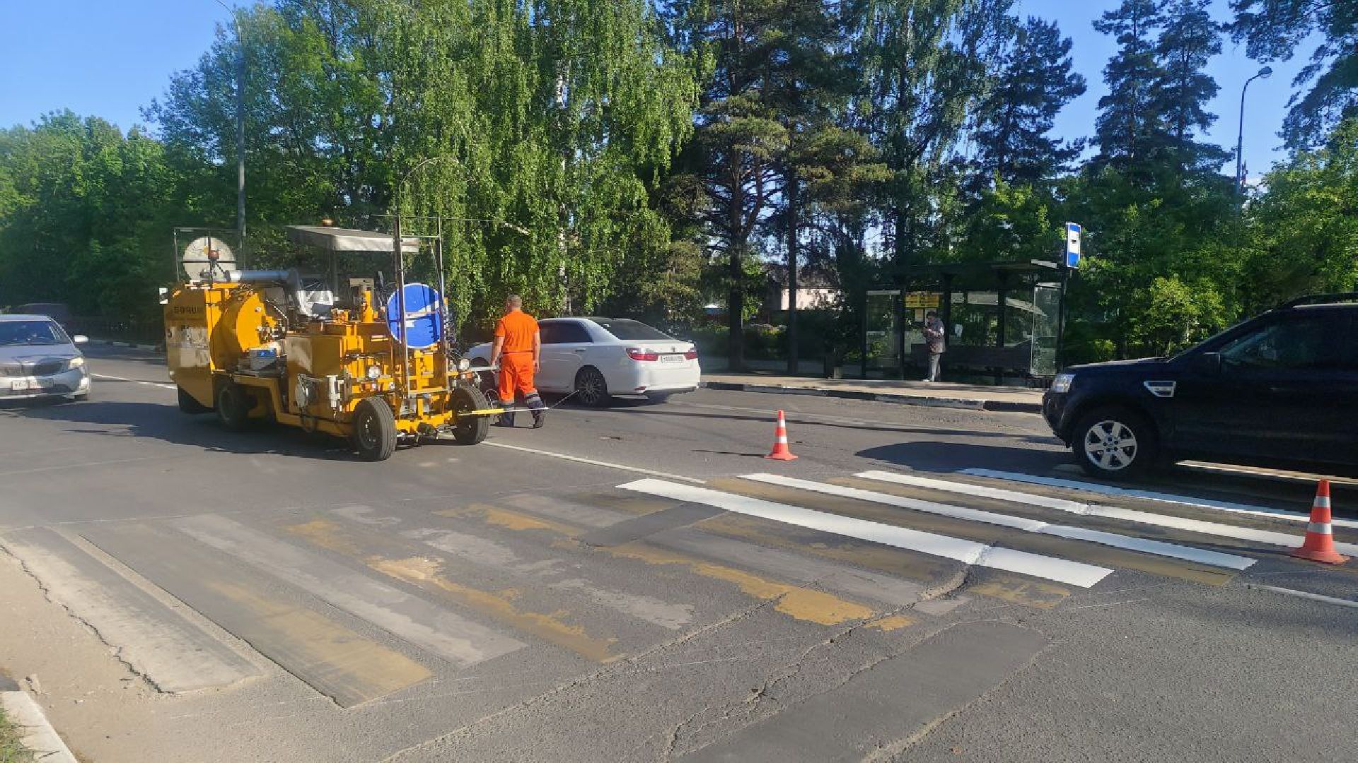 Дорожная разметка, Домодедово