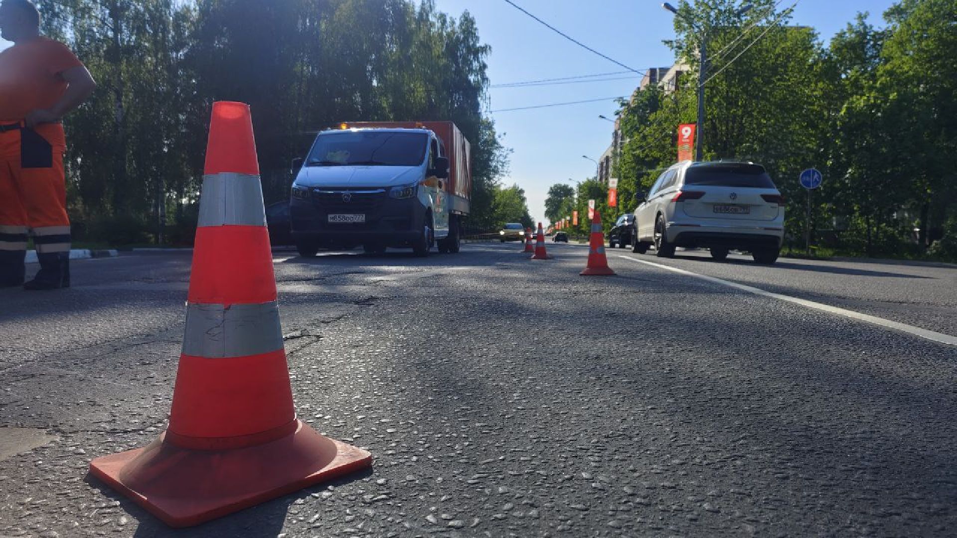 Дорожная разметка, Домодедово