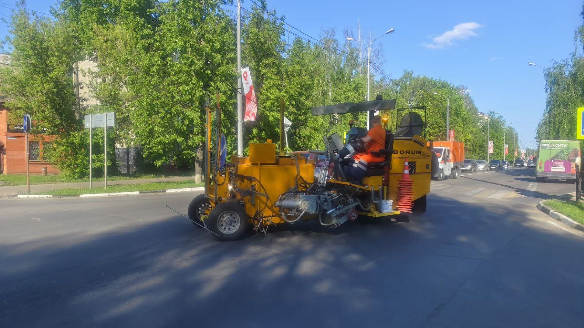 Дорожная разметка, Домодедово