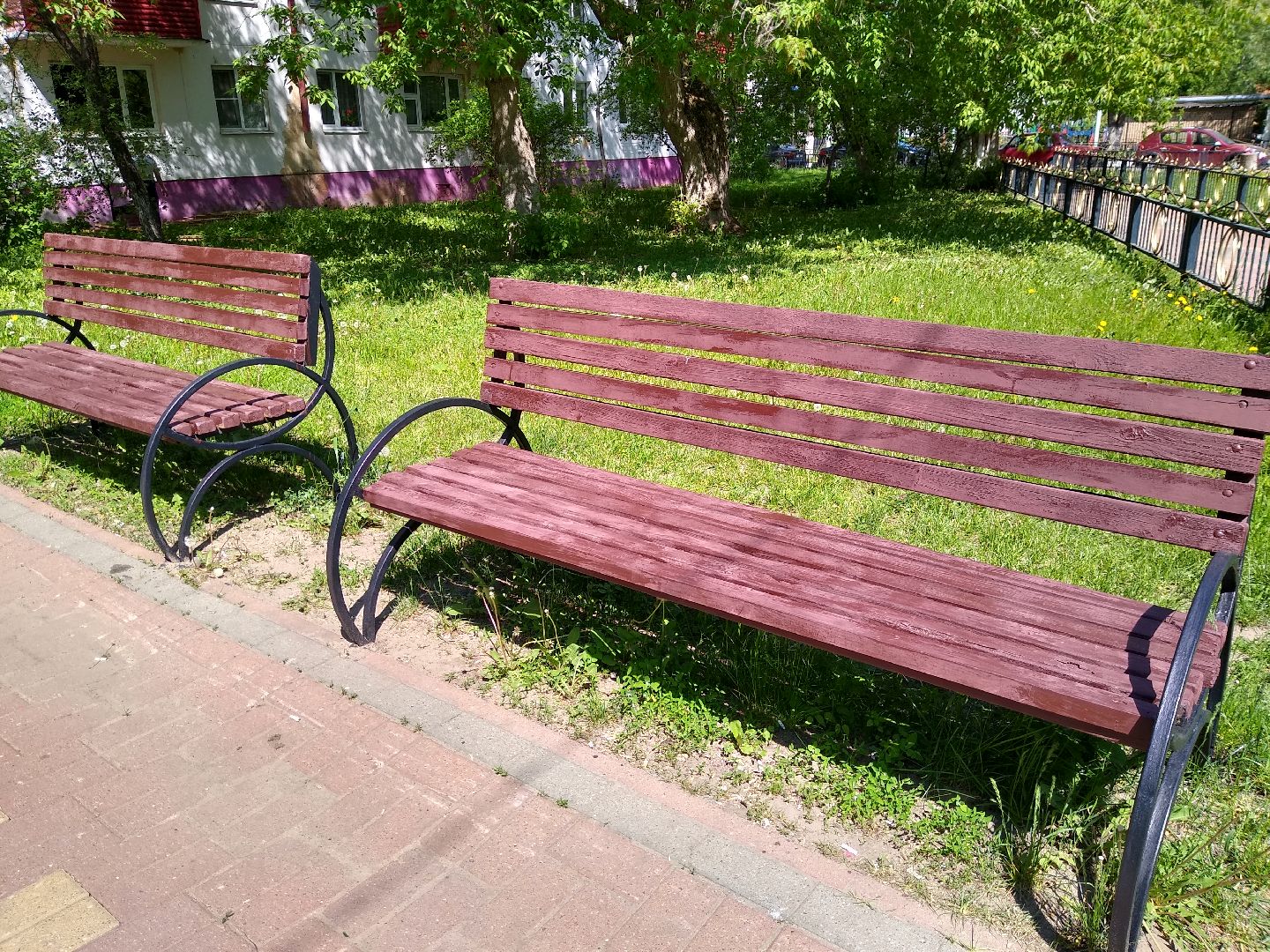 Раменское, ЖКХ, покраска скамеек