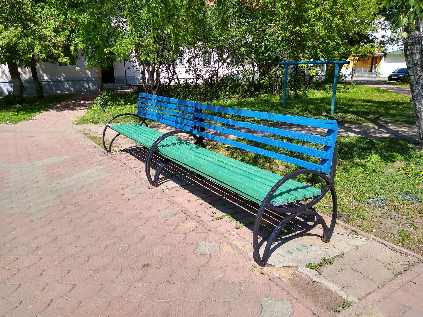 Раменское, ЖКХ, покраска скамеек