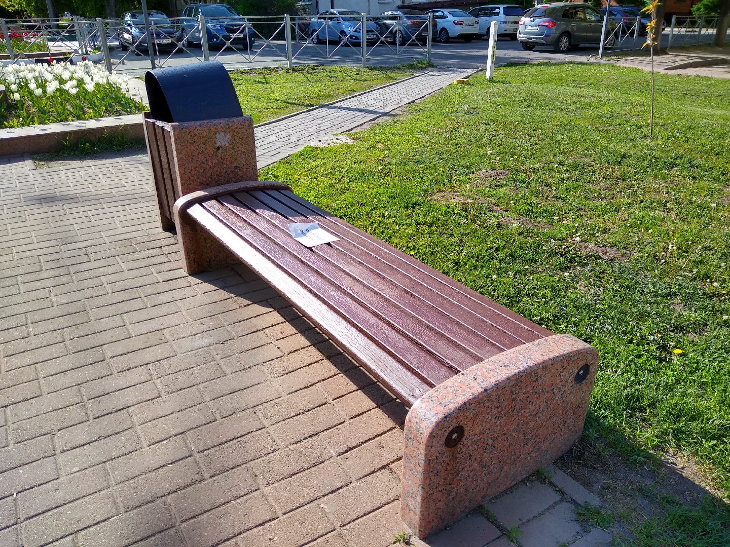 Раменское, ЖКХ, покраска скамеек в городе