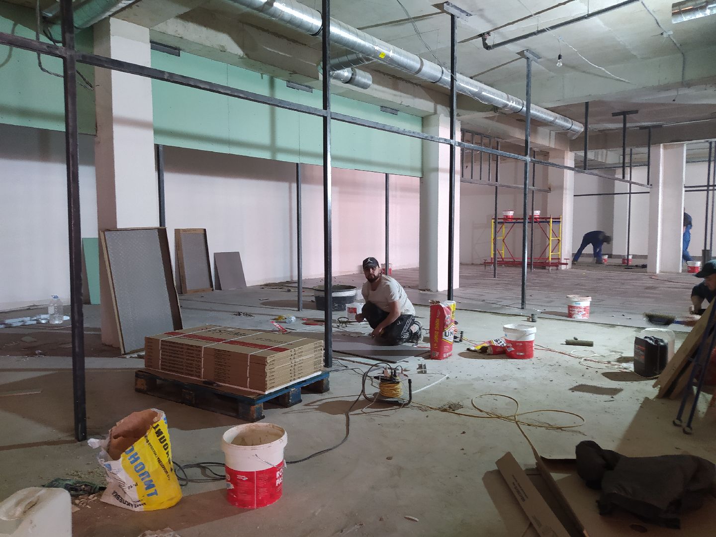 Школа, строительство, отделка, покраска, коммуникации