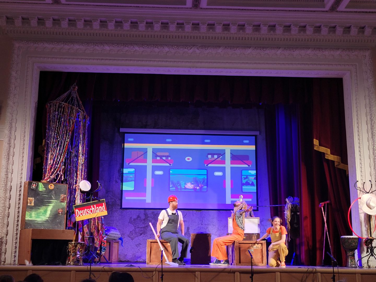 дети; театр; видное; дворец культуры; спектакль