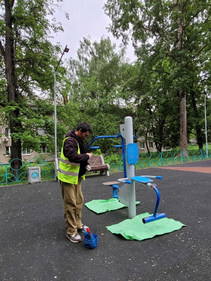 двор; детская площадка; обновление; благоустройство; видное