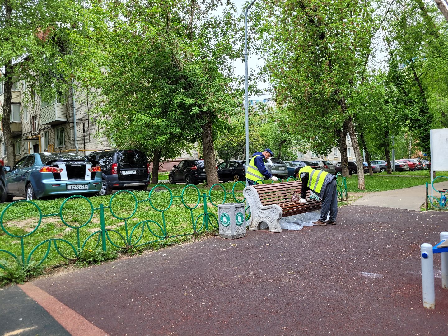 двор; детская площадка; обновление; благоустройство; видное