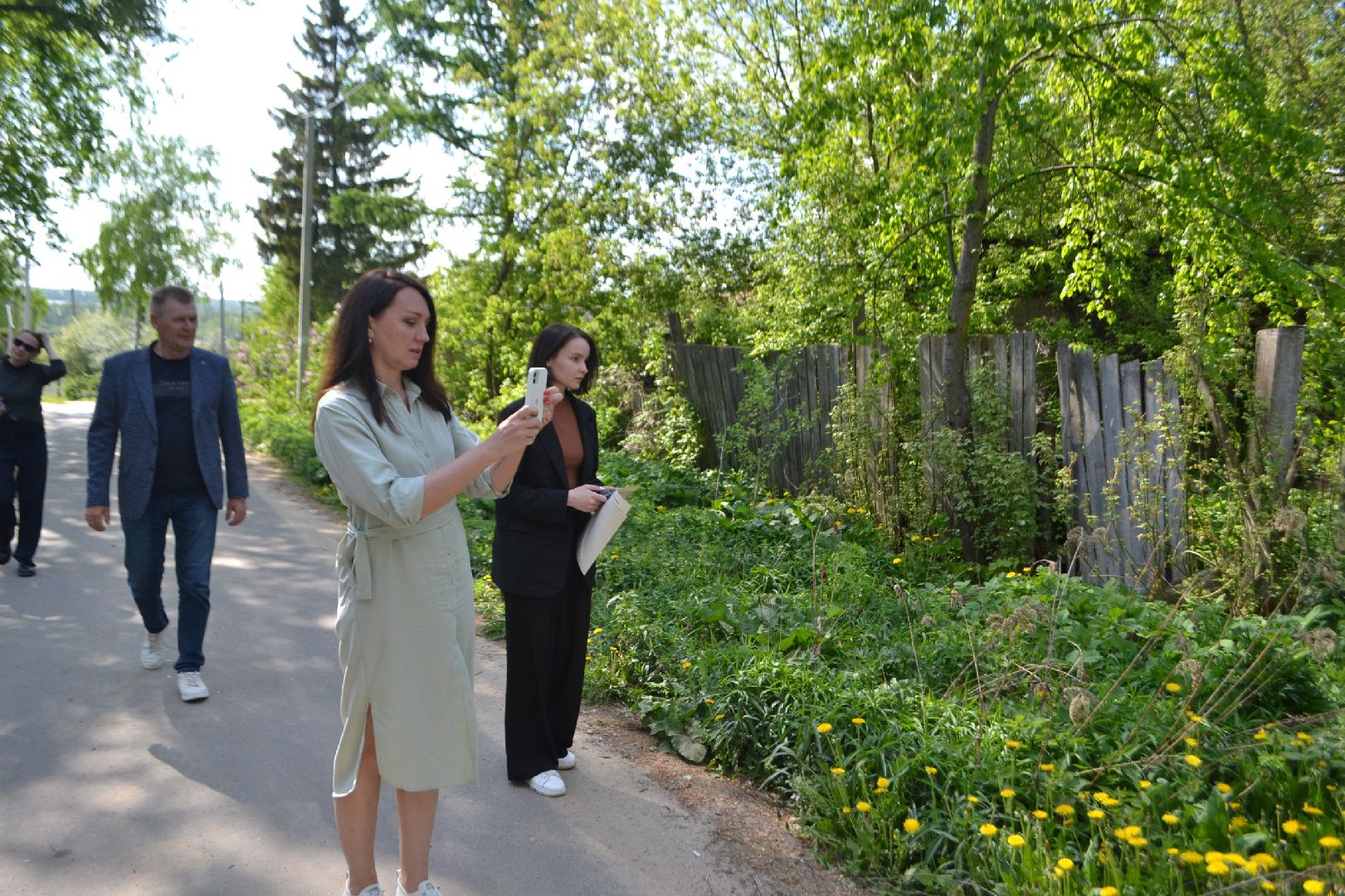 благоустройство, рейд по благоустройству, серпухов, глазово, окос травы, стройматериалы,